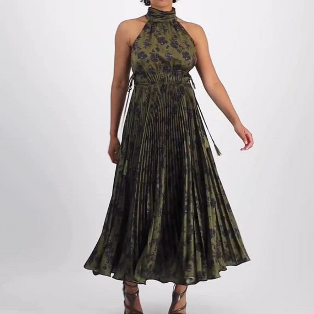 Taylor Green Pleated Dress size 12